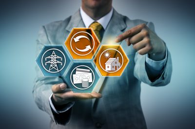 Manager Selling Electricity Back To Power Grid