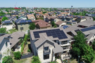 Mueller Suburb Solar Panel Rooftops and Modern Austin Living