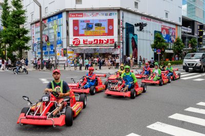 kart driving at tokyo streets