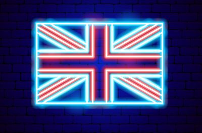 Great Britain Flag Neon Sign