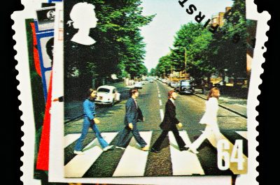 Beatles Pop Group Postage Stamp
