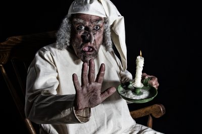 Portrait of man in nightime costume